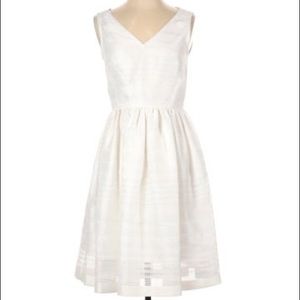 Kate Spade ♠️ Ribbon Organza V Neck Dress